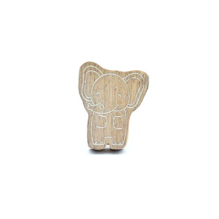 Kids Handmade Mango Wood Elephant Drawer Knob
